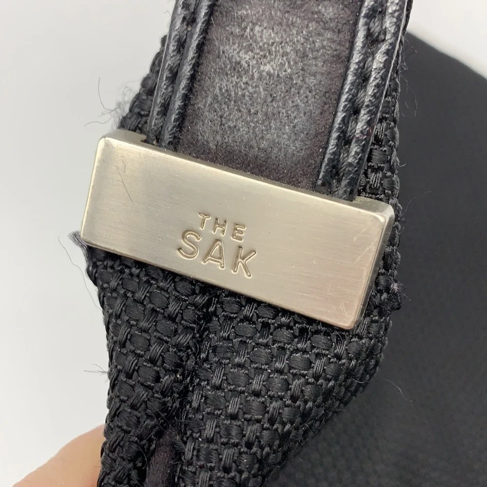 The SAK Black Nylon Handbag with Adjustable Strap